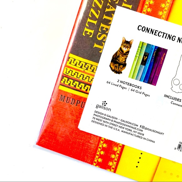 Rainbow Tabby Cat Notebook Set by Galison New - Picture 5 of 6